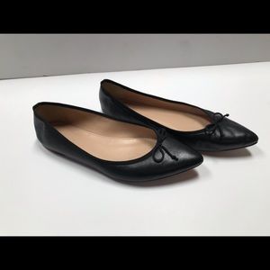 J. Crew Gemma Pointed Toe Leather Flats